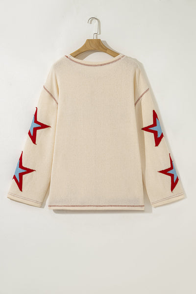 Trendy Women's Long Sleeve Exposed Seam Top in Soft Cotton - Comfortable Casual Style for Effortless Everyday Looks