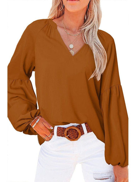 Bell Sleeve Crewneck Lace Floral Textured Babydoll Blouse