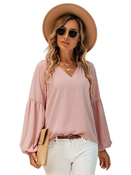 Bell Sleeve Crewneck Lace Floral Textured Babydoll Blouse