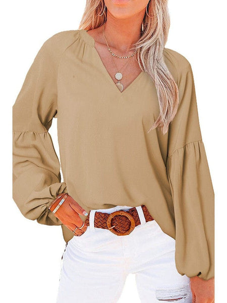 Bell Sleeve Crewneck Lace Floral Textured Babydoll Blouse