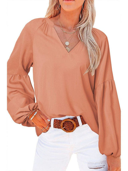 Bell Sleeve Crewneck Lace Floral Textured Babydoll Blouse