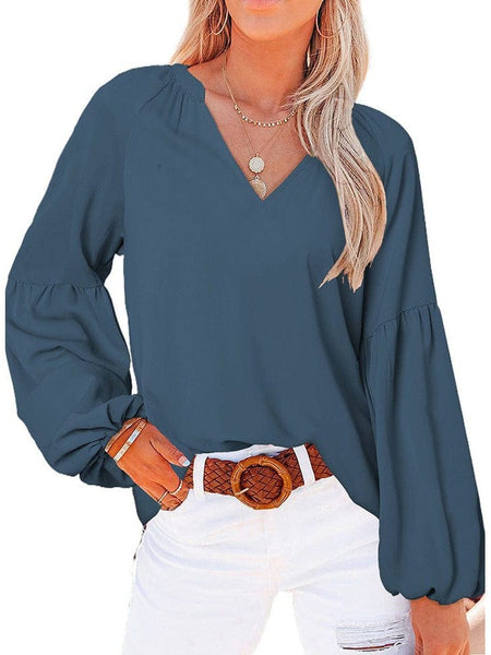 Bell Sleeve Crewneck Lace Floral Textured Babydoll Blouse