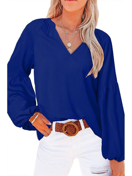 Bell Sleeve Crewneck Lace Floral Textured Babydoll Blouse