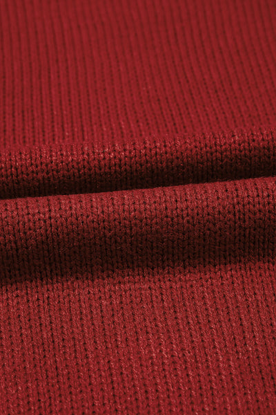 Cozy Burgundy Women's Cardigan with Button Closure and Front Pockets - Stylish Everyday Layer for Effortless Chic