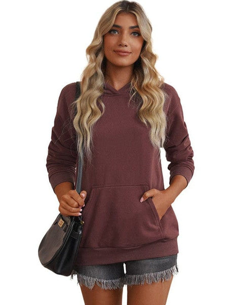 women's relaxed lavender cotton-blend hoodie with kangaroo pocket made for easy styling and wardrobe coordination, with premium-like structure and