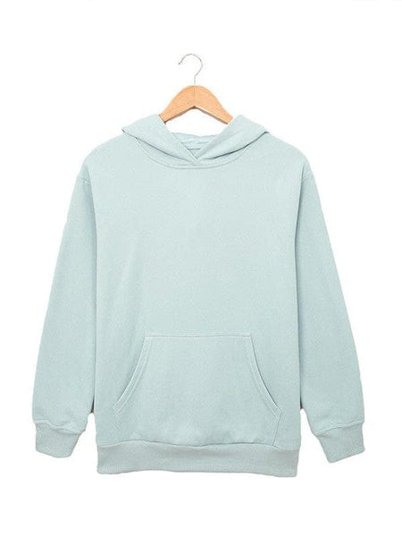 women's relaxed lavender cotton-blend hoodie with kangaroo pocket made for easy styling and wardrobe coordination, with premium-like structure and