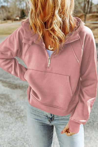 women's relaxed lavender cotton-blend hoodie with kangaroo pocket made for easy styling and wardrobe coordination, with premium-like structure and