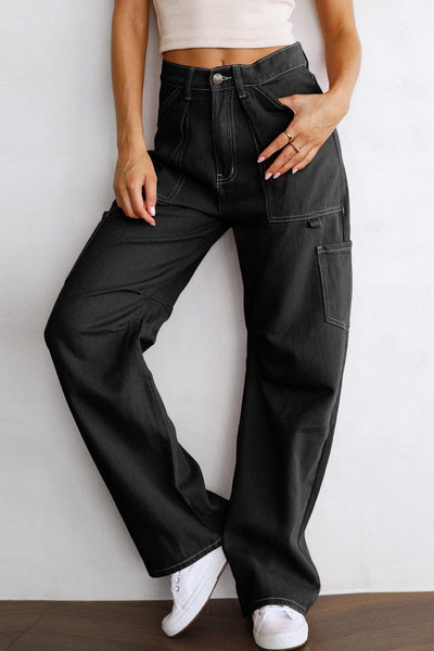 Modern Black Cargo Pants