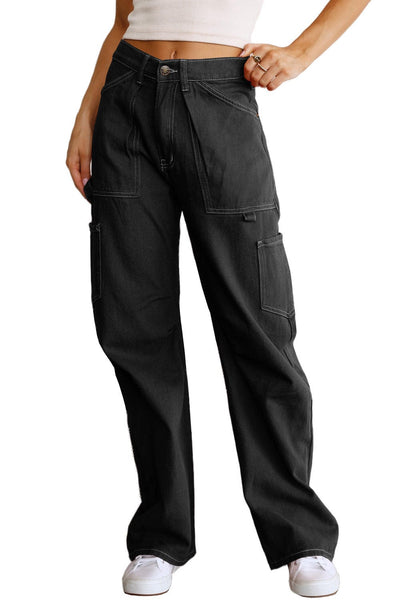 Modern Black Cargo Pants