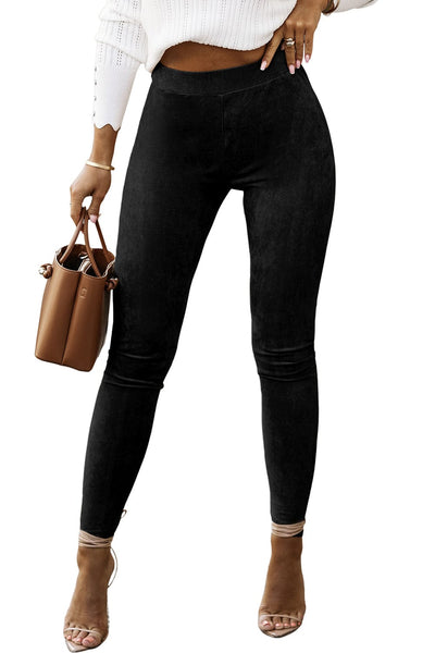 Women's Max Slim Suede-Touch Elastic Leggings