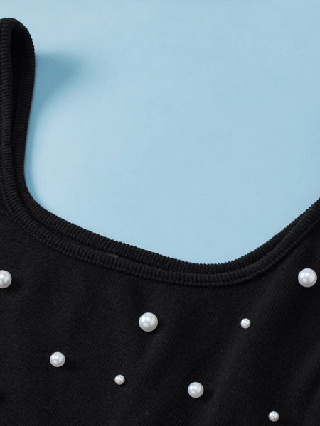 Daisy Print Tank Tops with Loose Fit and Round Neck