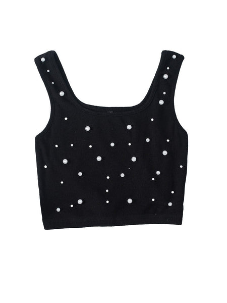 Daisy Print Tank Tops with Loose Fit and Round Neck