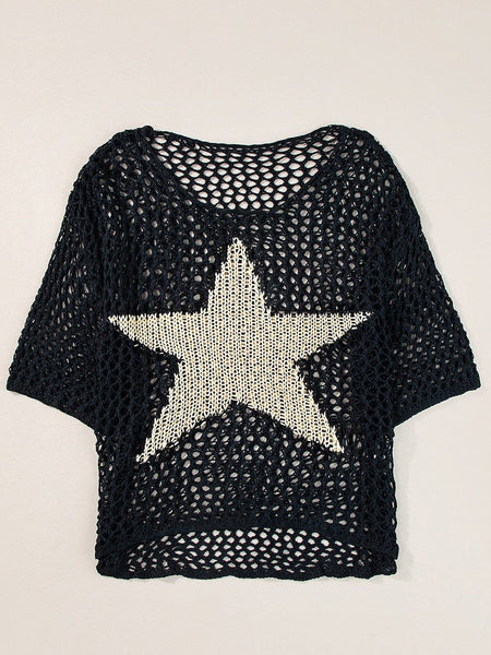 Captivating Crochet Knit Top with Star with practical styling and dependable silhouette control.