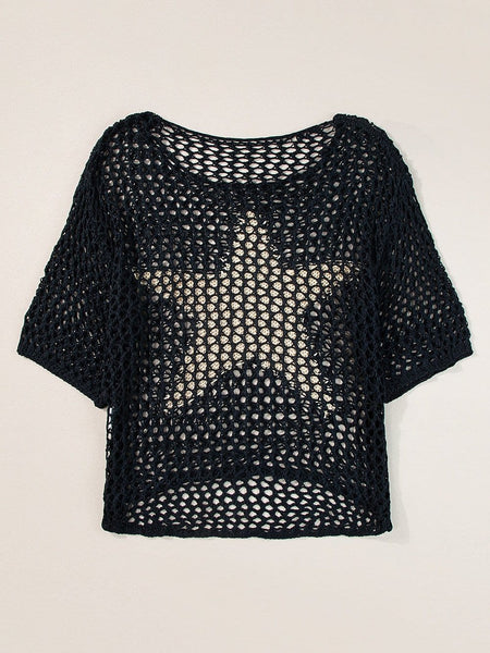 Captivating Crochet Knit Top with Star with practical styling and dependable silhouette control.