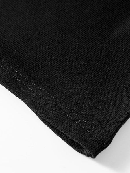 Black Star Sequin Embellished Half Sleeve Knit Top