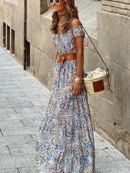 Elegant Chiffon High-Low Off The Shoulder Bridesmaid Dress