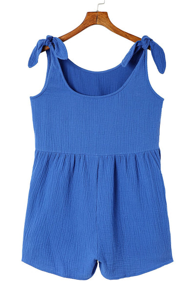 Flowery Print Jumpsuit with Pockets, Sleeveless Casual Romper for Women