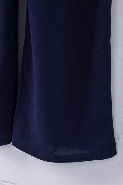 Women's Off-Shoulder Wide Leg Jumpsuit with 3/4 Sleeves