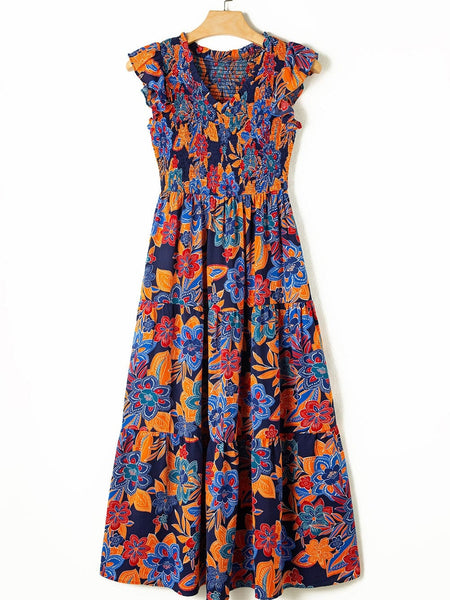 Flowy Maxi Dress with Ruffles