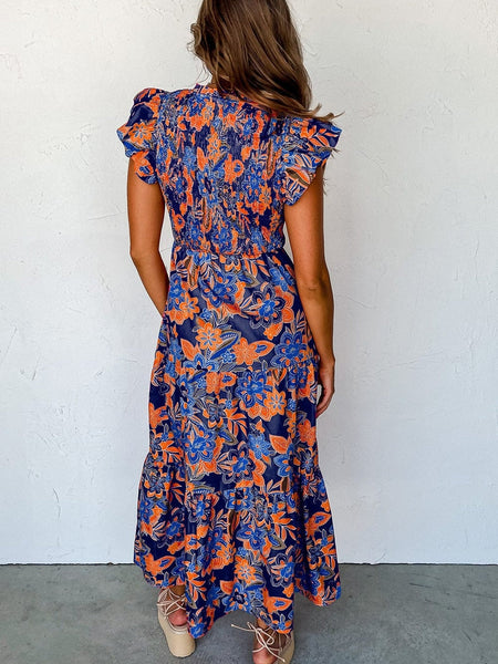 Flowy Maxi Dress with Ruffles