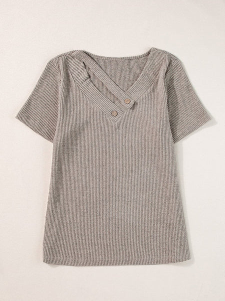 Heart Pattern Lantern Sleeve Blouse