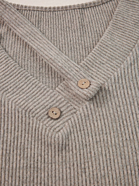 Heart Pattern Lantern Sleeve Blouse