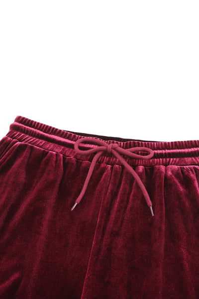 Velvet Red Lounge Set with Fiery Vibe