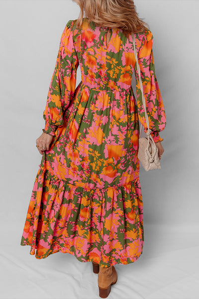 Bohemian Floral Maxi Dress for Women - Flowy Summer Style, Perfect for Casual Outings and Special Events
