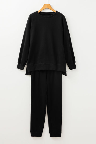 Elegant Women's Cotton Matching Top and Pants Set - Stylish Casual Outfit for Effortless Everyday Comfort and Chic Style