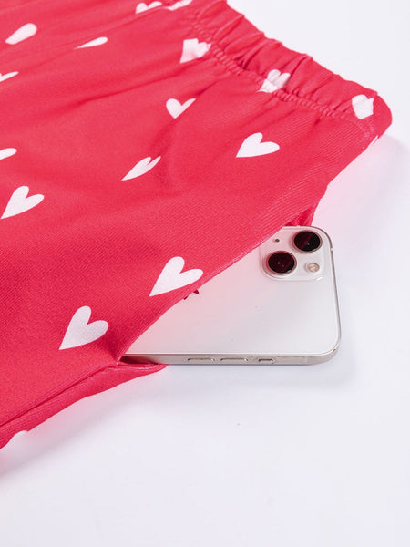 Printed V-Neck Short Sleeve T-Shirt