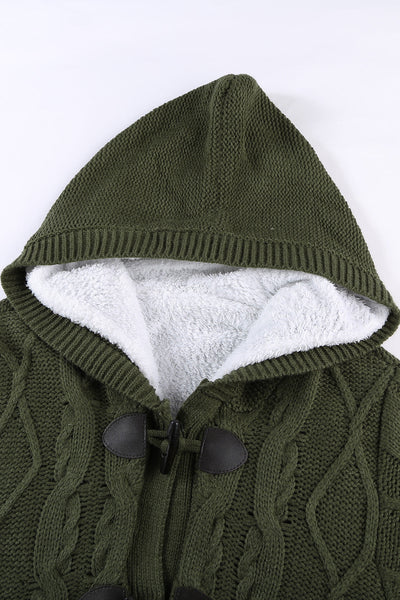 Women's Black Toggle Coat with Hood in Coats for polished occasion-to-casual wear