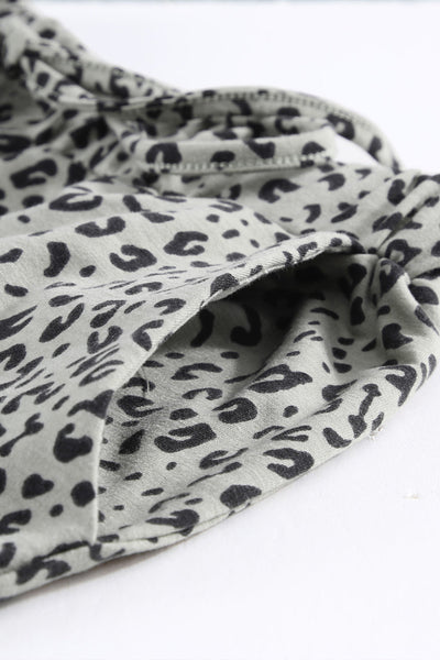Women's Comfortable Khaki Leopard Print Joggers - Elastic Waist, Casual Fit for Everyday Style and Relaxed Outfits