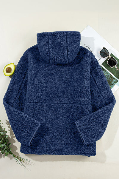 Cozy Fleece Zip-Up Hoodie Jacket for Women - Stylish Casual Layering for Everyday Comfort and Adventures