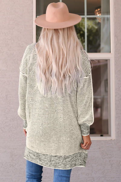 Cozy Women's Apricot Plaid Long Cardigan - Open Front Sweater for Casual Chic Outfits and Everyday Comfort