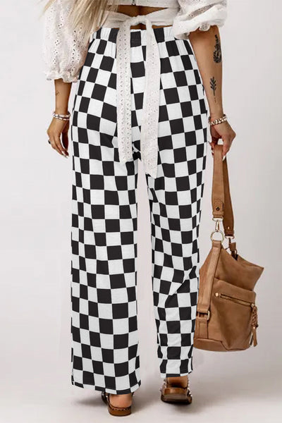 Chic Women's Wide Leg Trousers in Soft Cotton - Flattering Fit for Effortless Style and Comfort