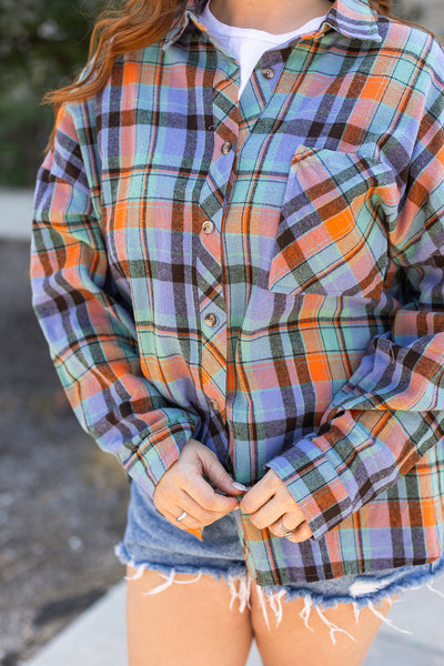 Stylish Plus Size Women's Plaid Shirt - Comfortable Casual Top for Effortless Everyday Style and Perfect Fit