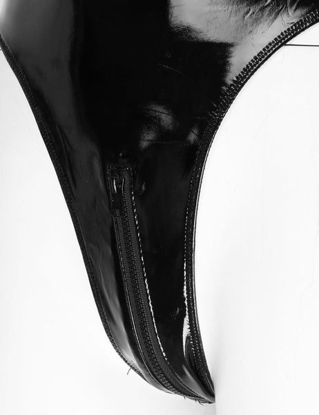 Leather Choker Bodysuit