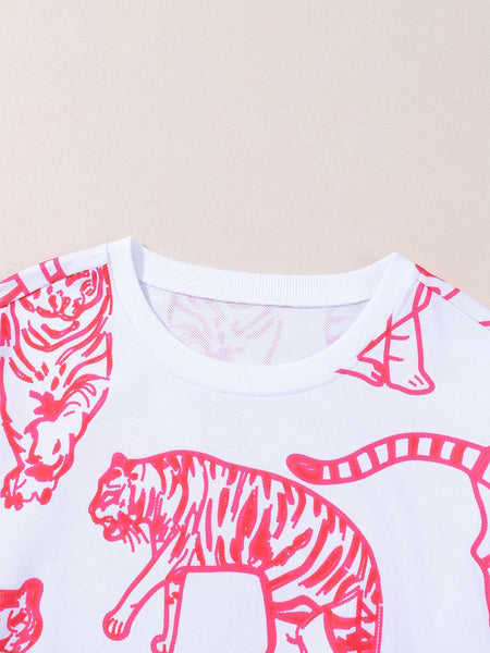 Fierce Pink Leopard Print Sweater