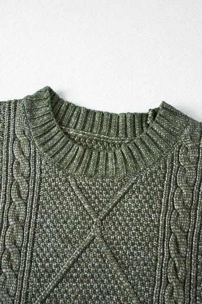 Chic Soft Beige Cable Knit Sweater Dress for Women - Cozy, Stylish, and Ideal for Autumn Wardrobe Essentials