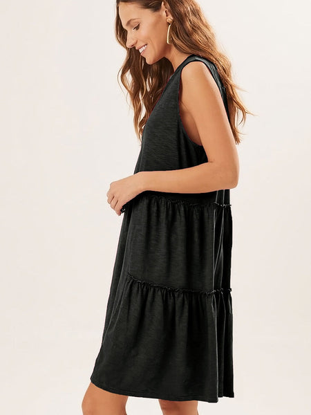 Casual V-Neck Mini Dress