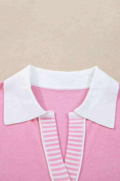Cozy Women's Color Block Knit Sweater - Casual Chic Fit in Trendy Colors for Everyday Wear