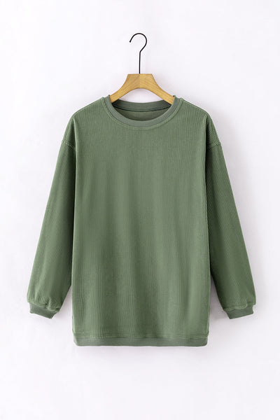 Soft Cotton Blend Oversized Sweatshirt for Women - Cozy Relaxed Fit, Ideal for Casual Outings and Comfortable Lounging