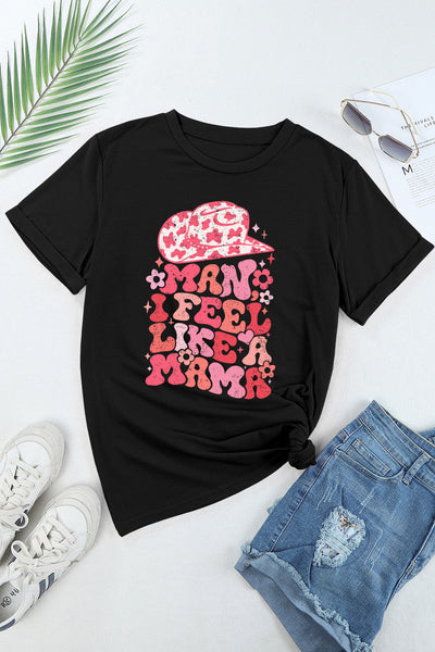 Mama Cowgirl Black Graphic Tee
