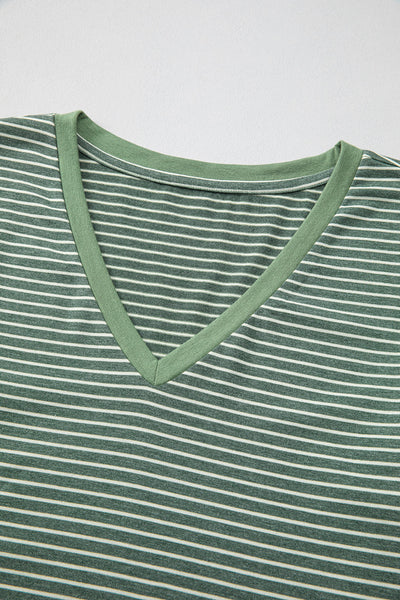 Casual Chic Women's Striped Long Sleeve Top in Lightweight Fabric - Ideal for Everyday Wear and Effortless Layering