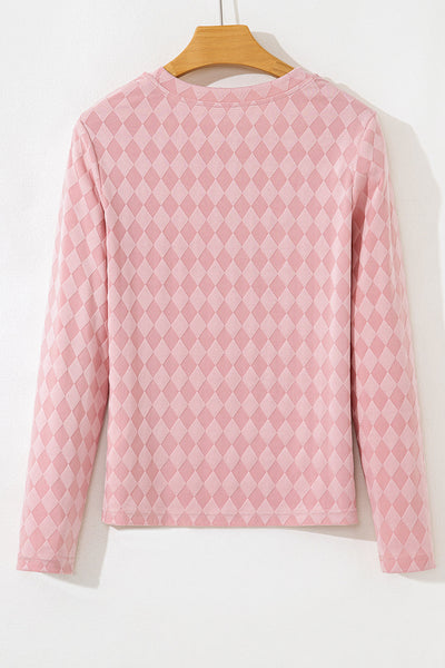 Trendy Women's Pink Casual Top - Comfortable Fit & Stylish Design for Effortless Everyday Outfits
