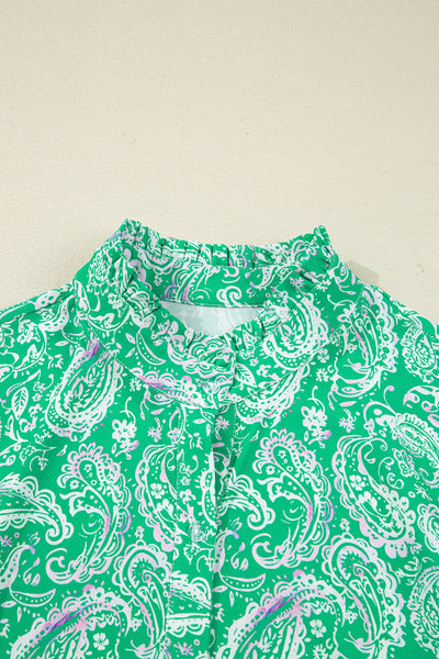 Trendy Women's Green Paisley Mini Dress - Flattering Fit for Summer Parties & Casual Outings, Perfect for Every Occasion