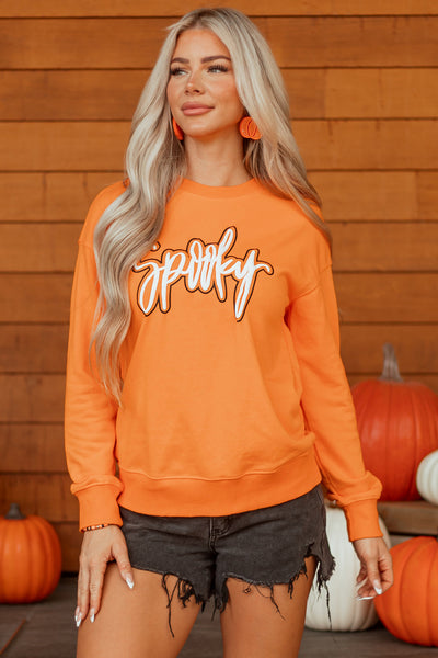 Women‚Äö Halloween Graphic Sweatshirt - Cozy Fit, Spooky Design, Perfect for Fall Festivities and Casual Wear
