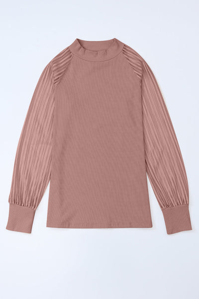 women's soft ribbed long sleeve top - easy and wearable casual or dressy fit for everyday wear made for easy styling and wardrobe coordination, with