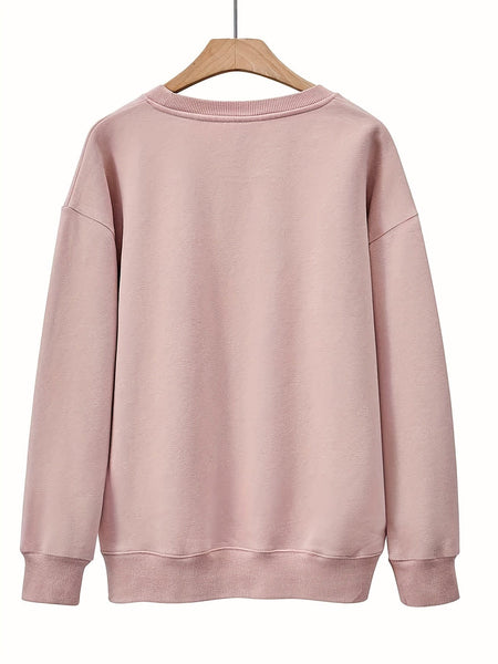 Casual Halloween Pumpkin Print Long Sleeve Crew Neck Hoodie
