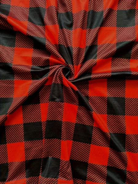 Long Sleeve V-Neck Plaid Blouse